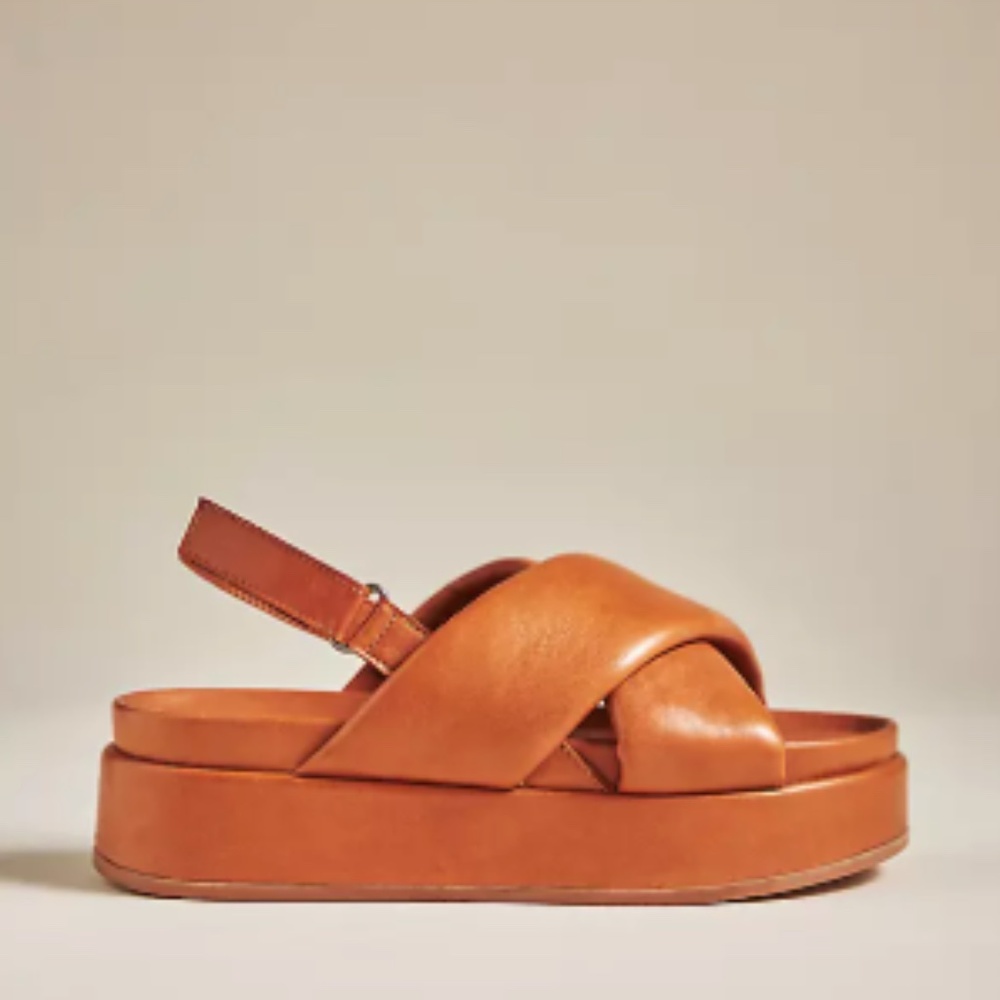 Silent D Pier Slingback Leather Sandals